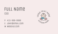 Cute Infant Pediatric Childcare  Business Card Image Preview