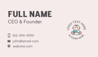 Cute Infant Pediatric Childcare  Business Card Design