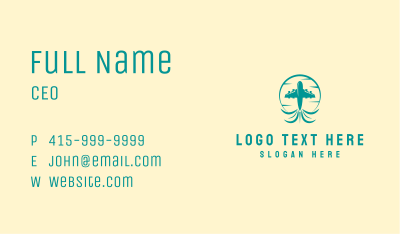 Airplane Travel Flight Business Card Image Preview