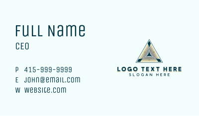 Pyramid Enterprise Firm Business Card Image Preview