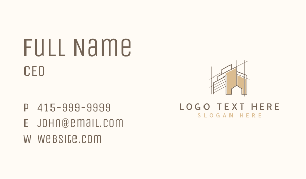 Home Builder Architect Contractor Business Card Design Image Preview