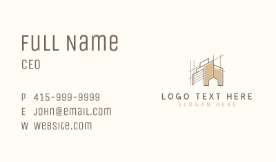 Home Builder Architect Contractor Business Card Image Preview