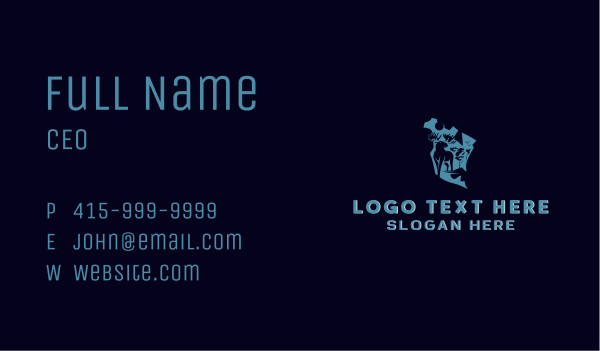 Safari Moose Wild Business Card Design Image Preview