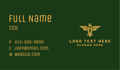 Eagle Army Crest Business Card Image Preview