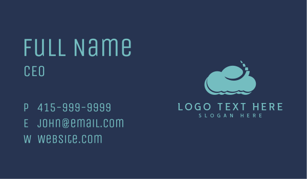 Digital Programming Cloud Business Card Design Image Preview