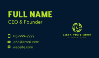 Cyber Tech Developer Business Card Design