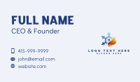 Snowflake Flame House Business Card Image Preview