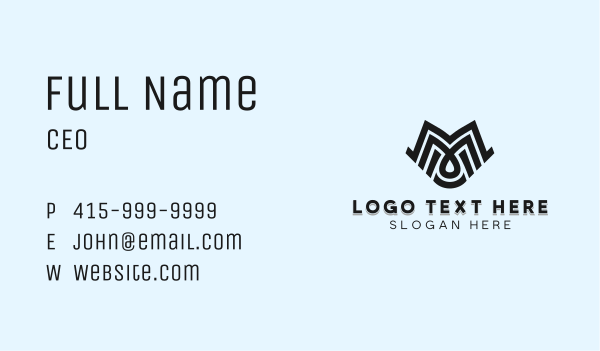 Business Studio Letter M Business Card Design Image Preview