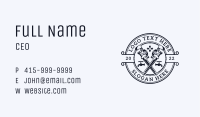 Blue Pipe Wrench Faucet Business Card Image Preview