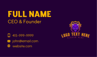 Lightning Dragon Shield Business Card Image Preview