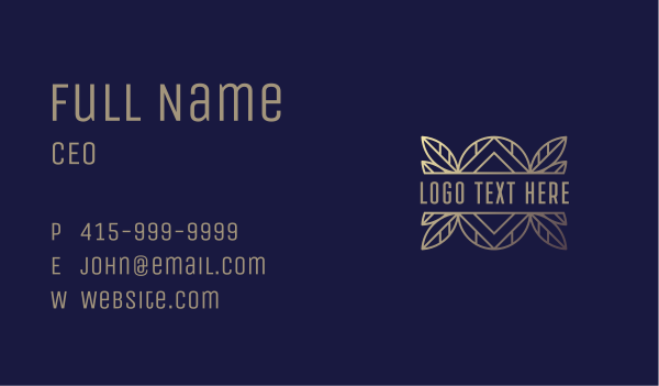 Generic Eco Company Business Card Design Image Preview