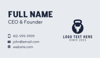 Crossfit Kettlebell Bull Business Card Image Preview