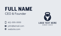 Crossfit Kettlebell Bull Business Card Image Preview