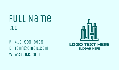 Modern City Structure Business Card