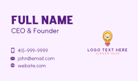 Learning Light Bulb Nursery Business Card Image Preview