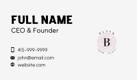Cosmetics Boutique Letter Business Card Image Preview