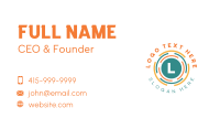 Geometric Lens Shape Business Card Preview