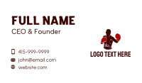 Professional Boxer Athlete Business Card Preview