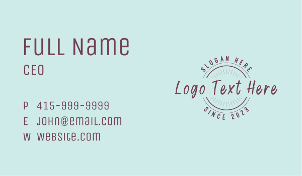 Generic Retro Industry Business Card Design Image Preview