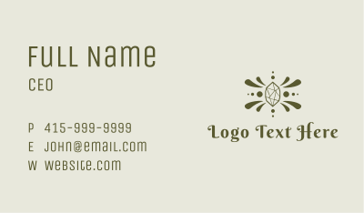 Green Luxe Gemstone Business Card Image Preview