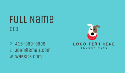 Frisbee Dog Play Business Card Image Preview