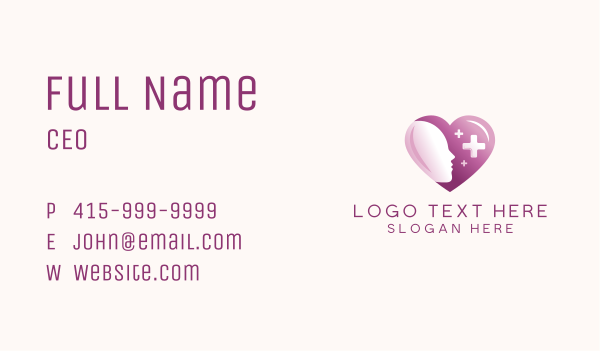 Head Heart Psychology Business Card Design Image Preview