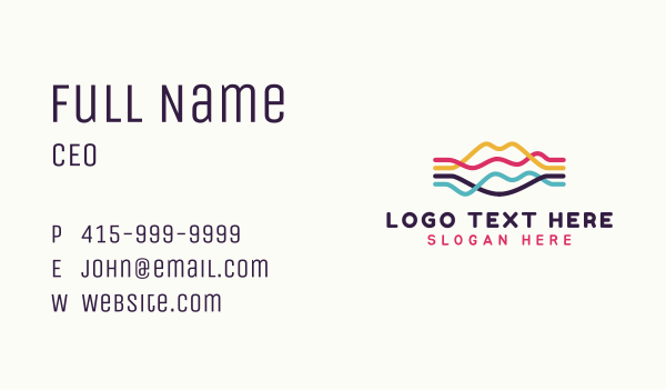 Creative Lip Waves Business Card Design Image Preview