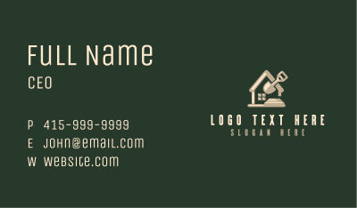 Shovel Construction Builder Business Card Image Preview