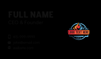 HVAC Heating Cooling Business Card Design