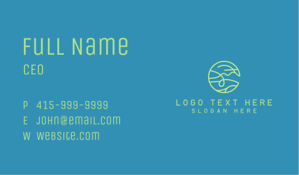 Abstract Wave Flow Business Card Design Image Preview