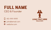 Table Lamp Wrench Fix Business Card Image Preview