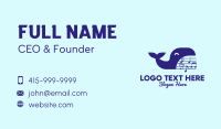 Blue Whale Musical Business Card Design