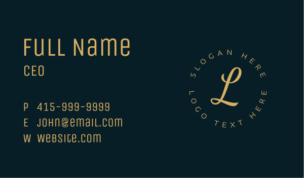 Lettermark Elegant Hotel Business Card Design Image Preview