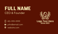 Coffee Plant Wreath  Business Card Image Preview