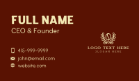 Coffee Plant Wreath  Business Card Image Preview