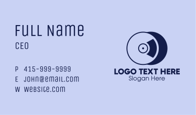Compact Disc Record Business Card Image Preview