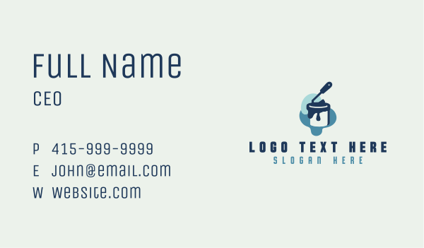 Paint Roller House Maintenance Business Card Design Image Preview
