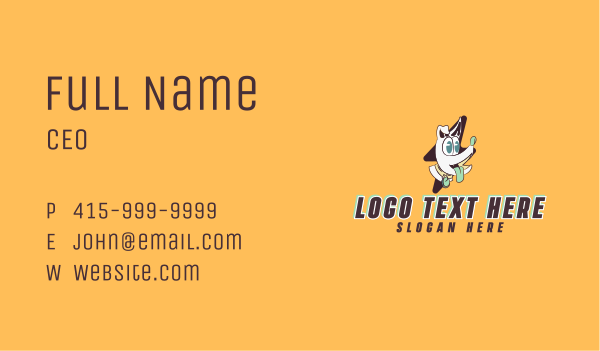 White Dog Gaming Business Card Design Image Preview