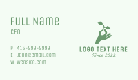 Hand Plant Seedling  Business Card Image Preview