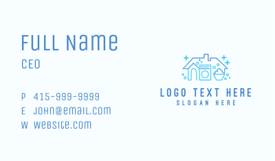 House Cleaning Wash Business Card Image Preview