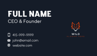 Wild Fox Hunting Business Card Image Preview