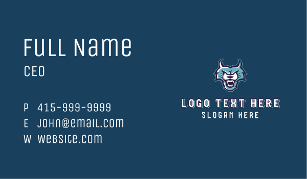 Wolf Safari Animal Business Card Design Image Preview