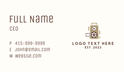 Motion Picture Reel  Business Card Image Preview