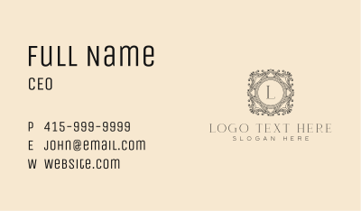 Luxury Ornament Frame Business Card Image Preview