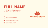 Sheriff Cowboy Hat Business Card Preview