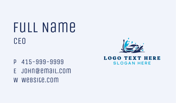Vehicle Car Cleaning Business Card Design Image Preview