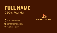 Chicken Barbeque Flame Business Card Image Preview