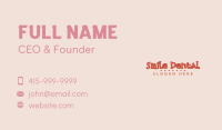 Cute Red Heart Wordmark Business Card Image Preview