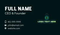 Padlock Security Technology Business Card Design