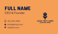 Simple Basketball Trophy  Business Card Image Preview